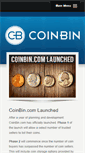 Mobile Screenshot of coinbin.com
